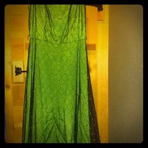 Formal dress emerald green